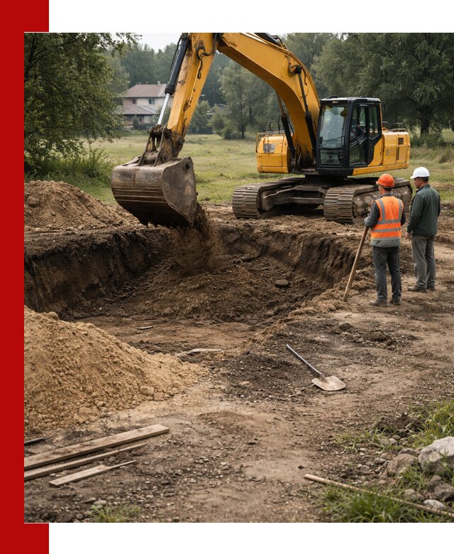 Рытье котлована под фундамент в Ростове (быстро и недорого)