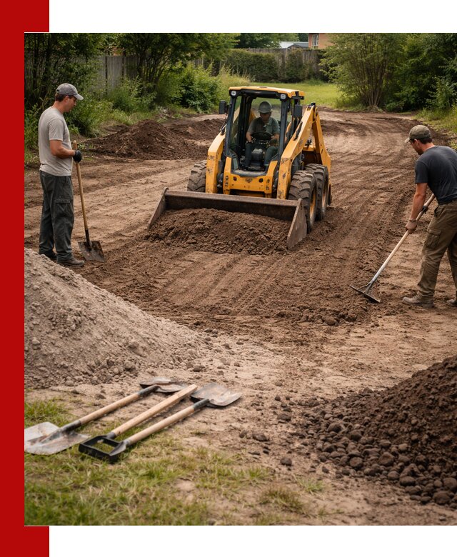 Планировка участка грунтом с вывозом и доставкой в Ростове