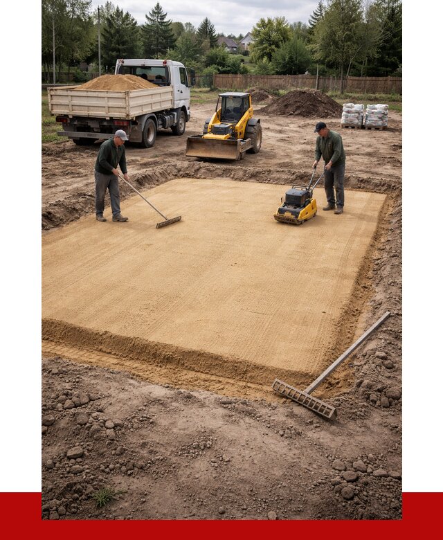 Устройство песчаной подушки в Ростове от 4618 р. ПРОНЕРУДРсв