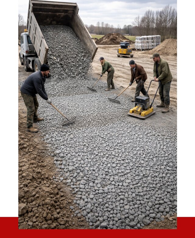 Устройство щебеночной подушки в Ростове от 4618 р. ПРОНЕРУДРсв
